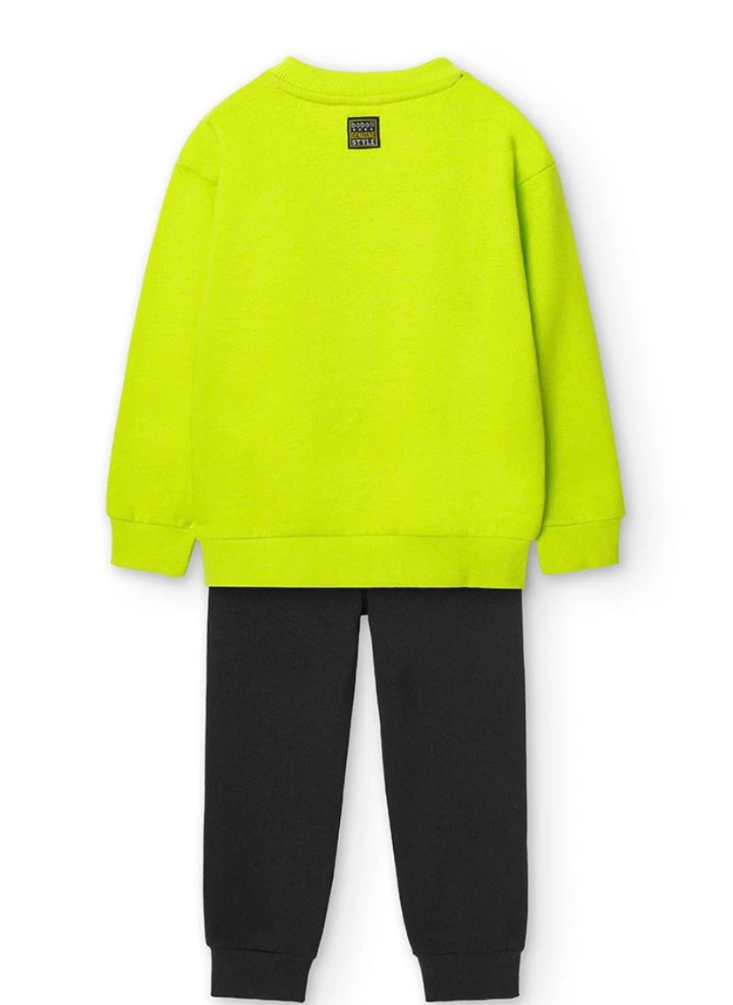 Conjunto de niño en verde lima Boboli