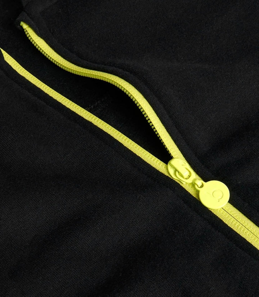 Chaqueta de felpa para niño en negro Boboli