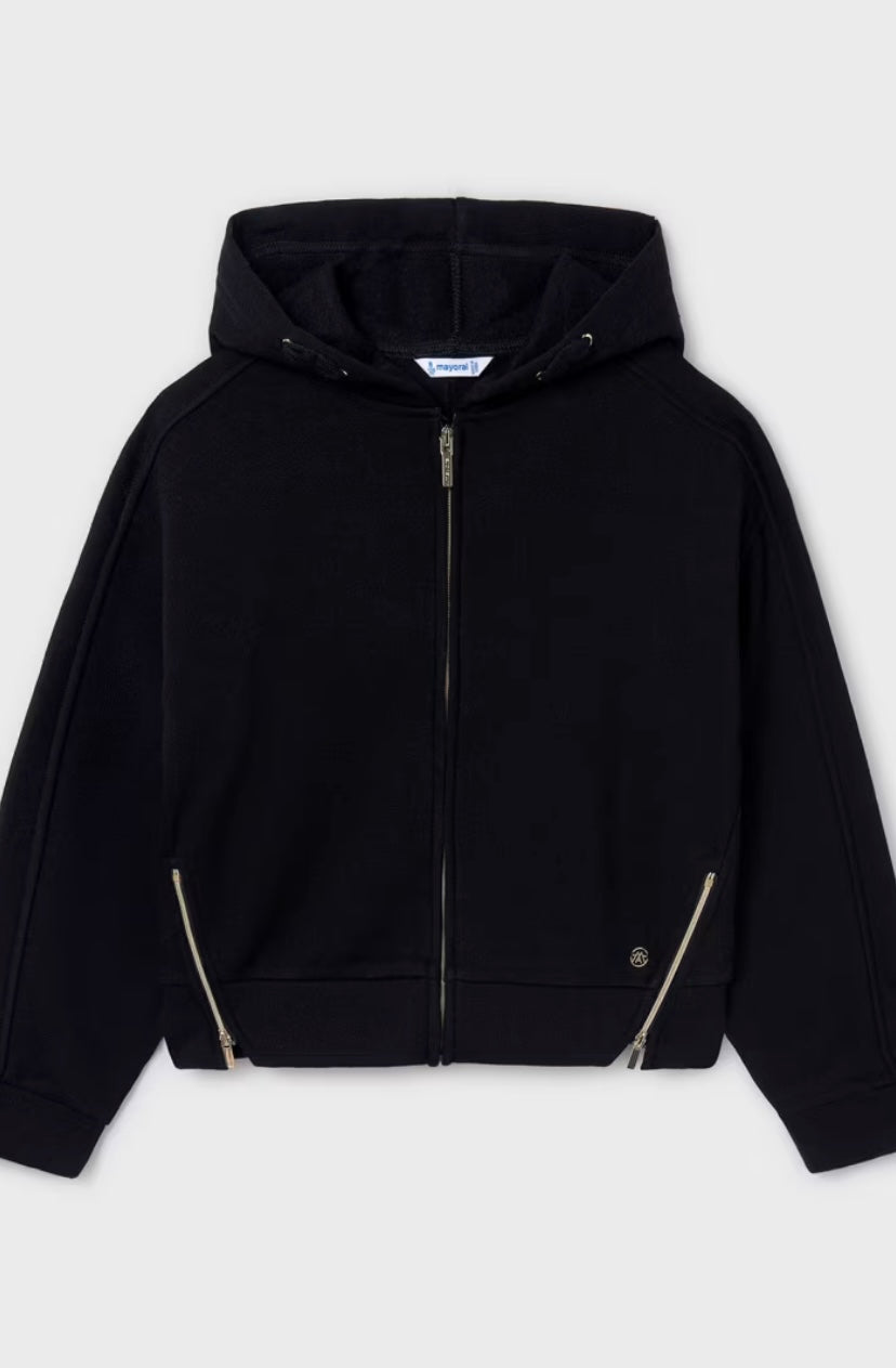 Sudadera aberturas cremalleras chica Mayoral