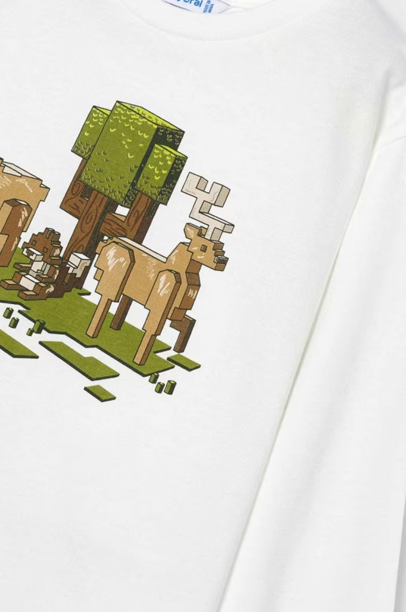 Camiseta dibujo píxeles niño Mayoral