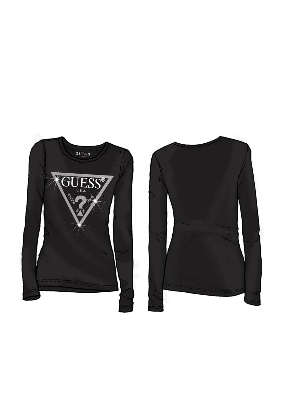 Camiseta manga larga para chica GUESS