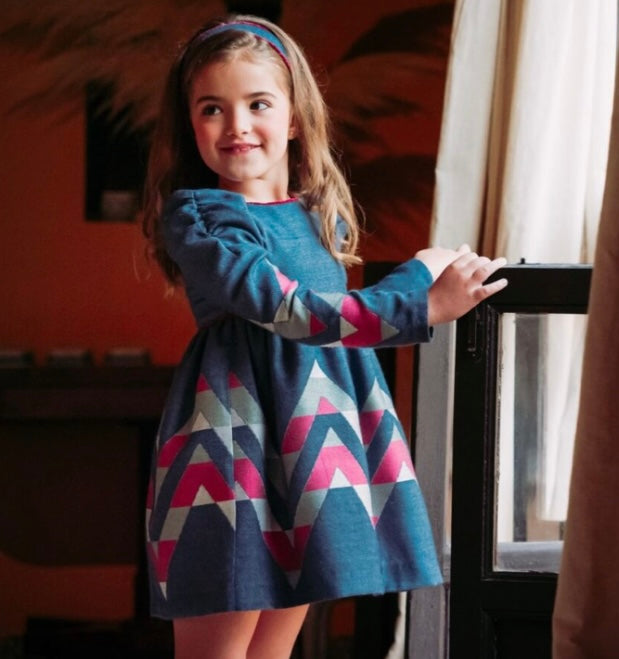 Vestido ZIG ZAG niña José Varón
