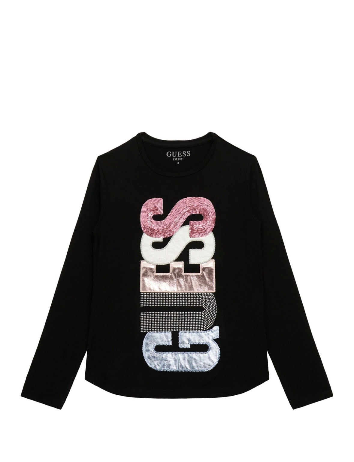 Camiseta manga larga para niña GUESS