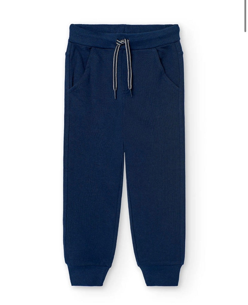 Conjunto de sudadera y pantalón de felpa de niño en verde Boboli