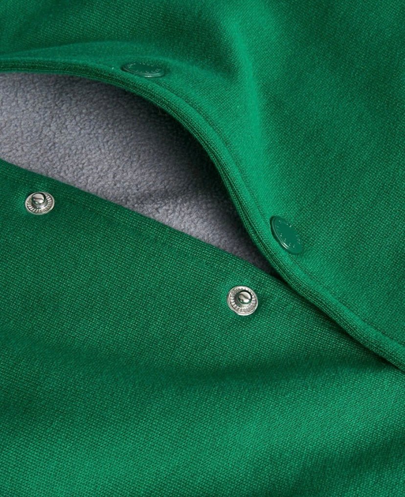 Cazadora de felpa de niño en verde Boboli