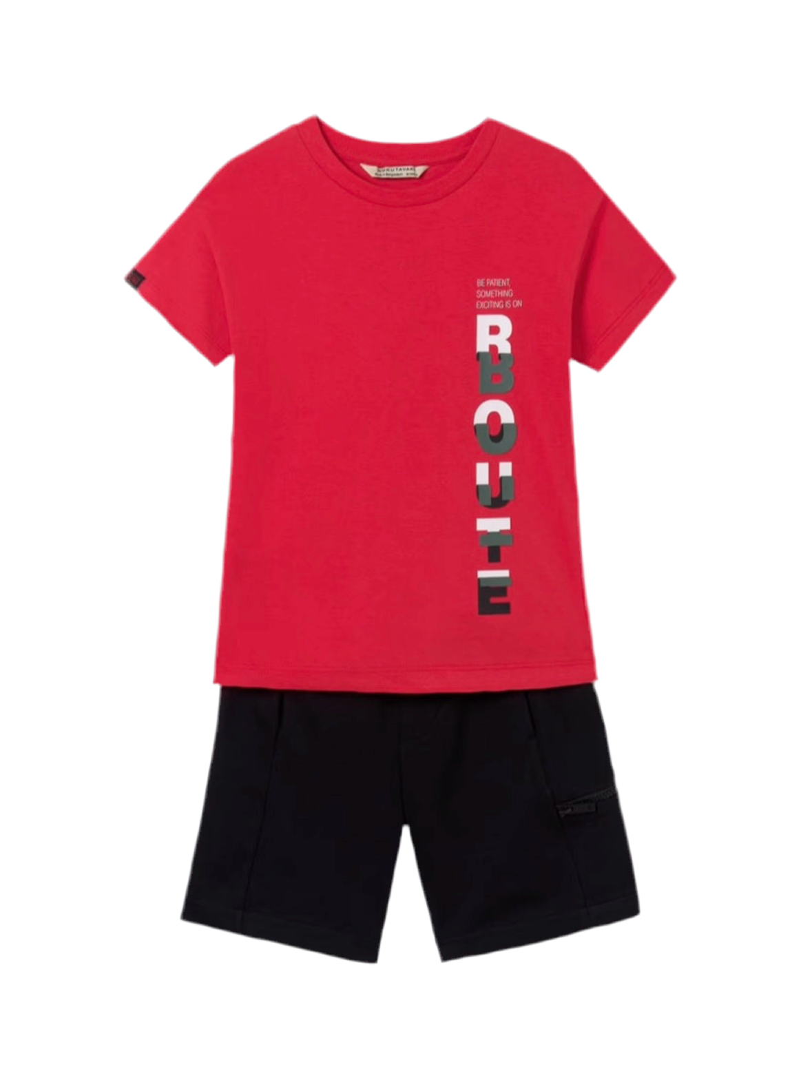 Conjunto 2 piezas texto Better Cotton chico Mayoral-Nukutavake