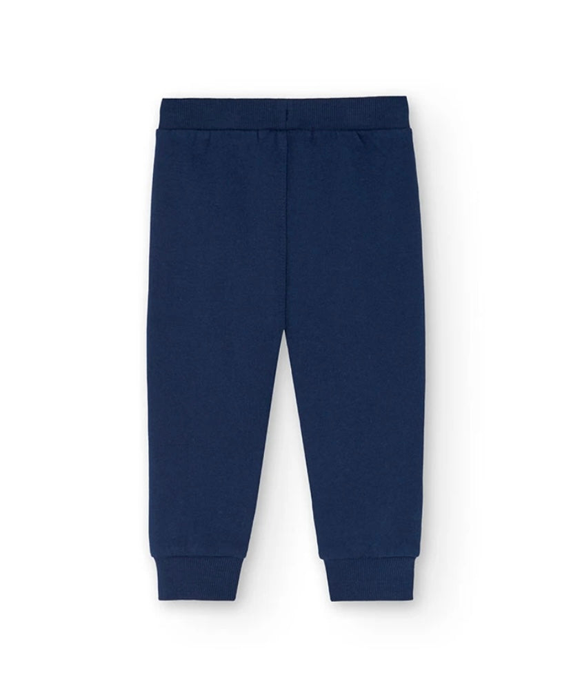 Conjunto de felpa para bebé niño sudadera y pantalón en azul Boboli