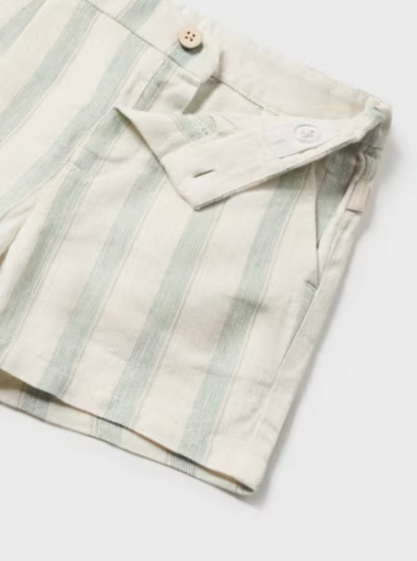Conjunto 2 piezas lino rayas bebé Mayoral