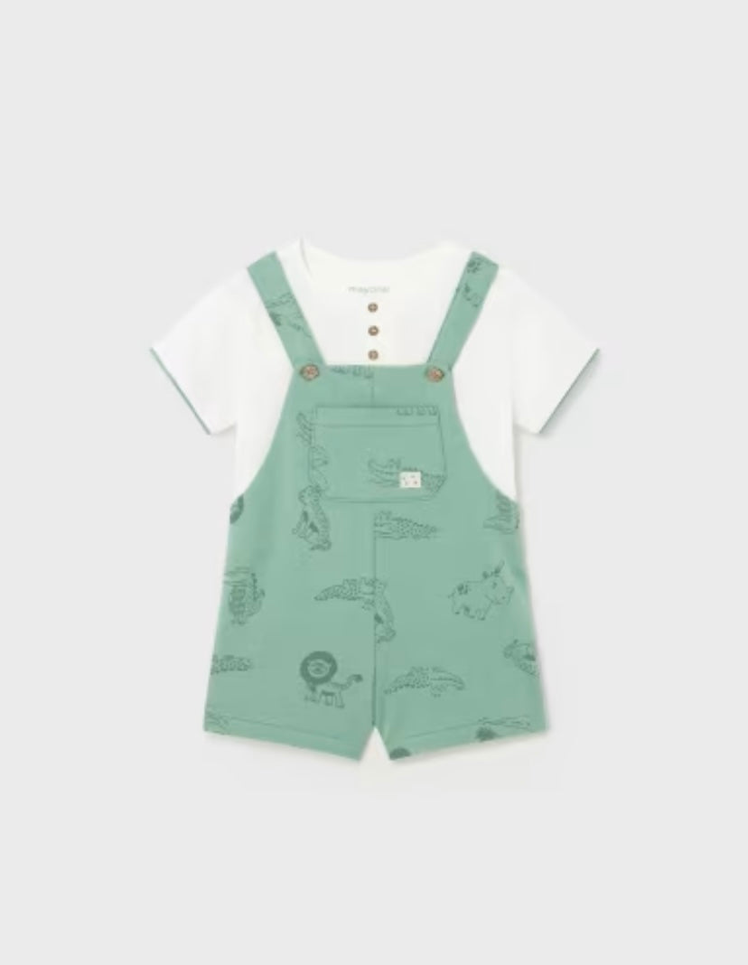 Conjunto 2 piezas peto y camiseta bebé Mayoral