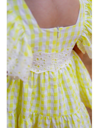 Vestido cuadros Muxia Alhuka