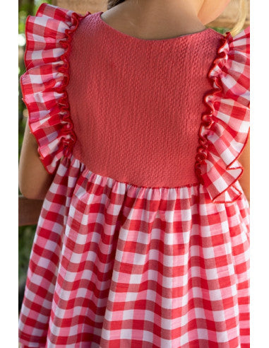 Vestido Marbella cuadros Alhuka