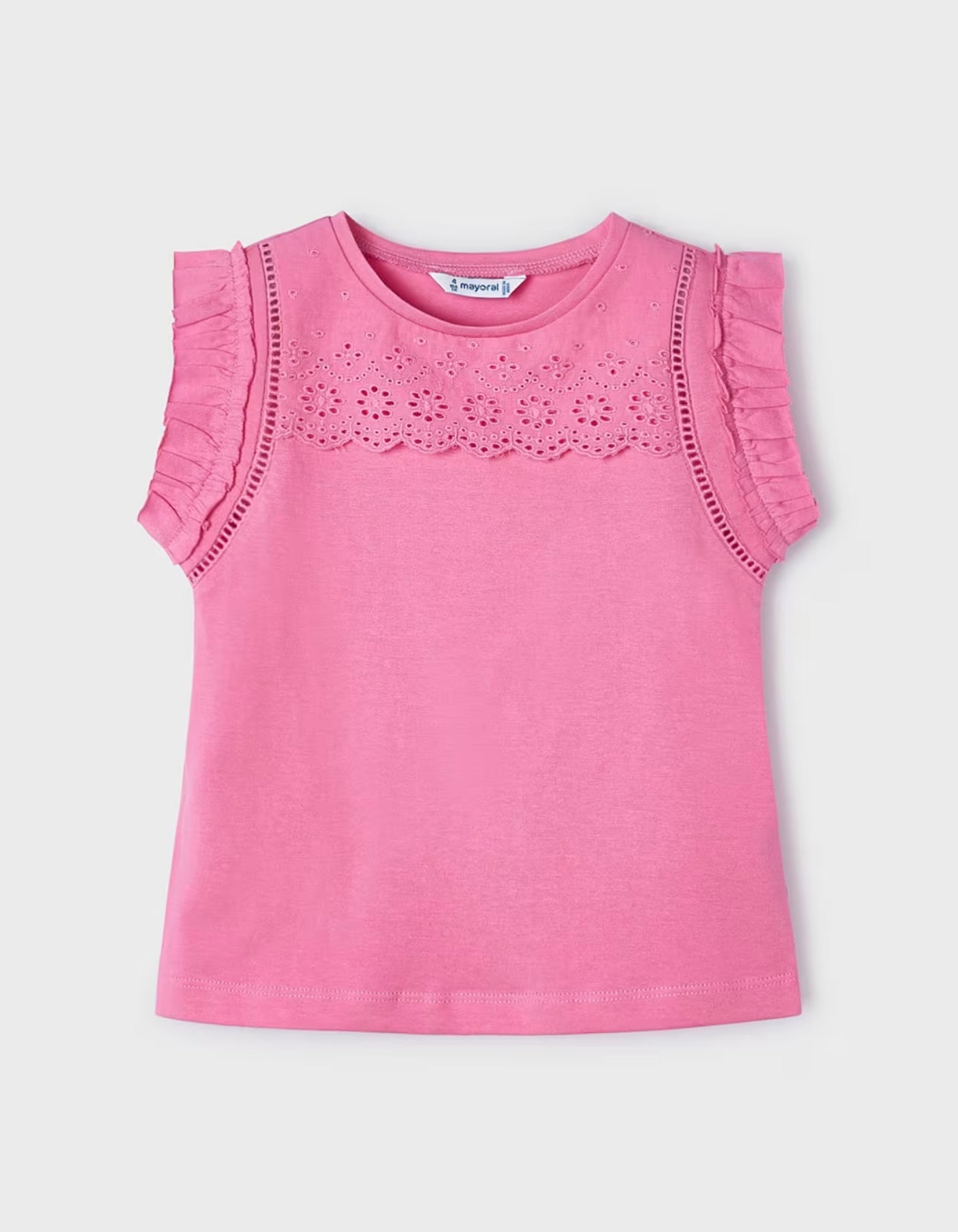 Camiseta perforados Better Cotton niña Mayoral