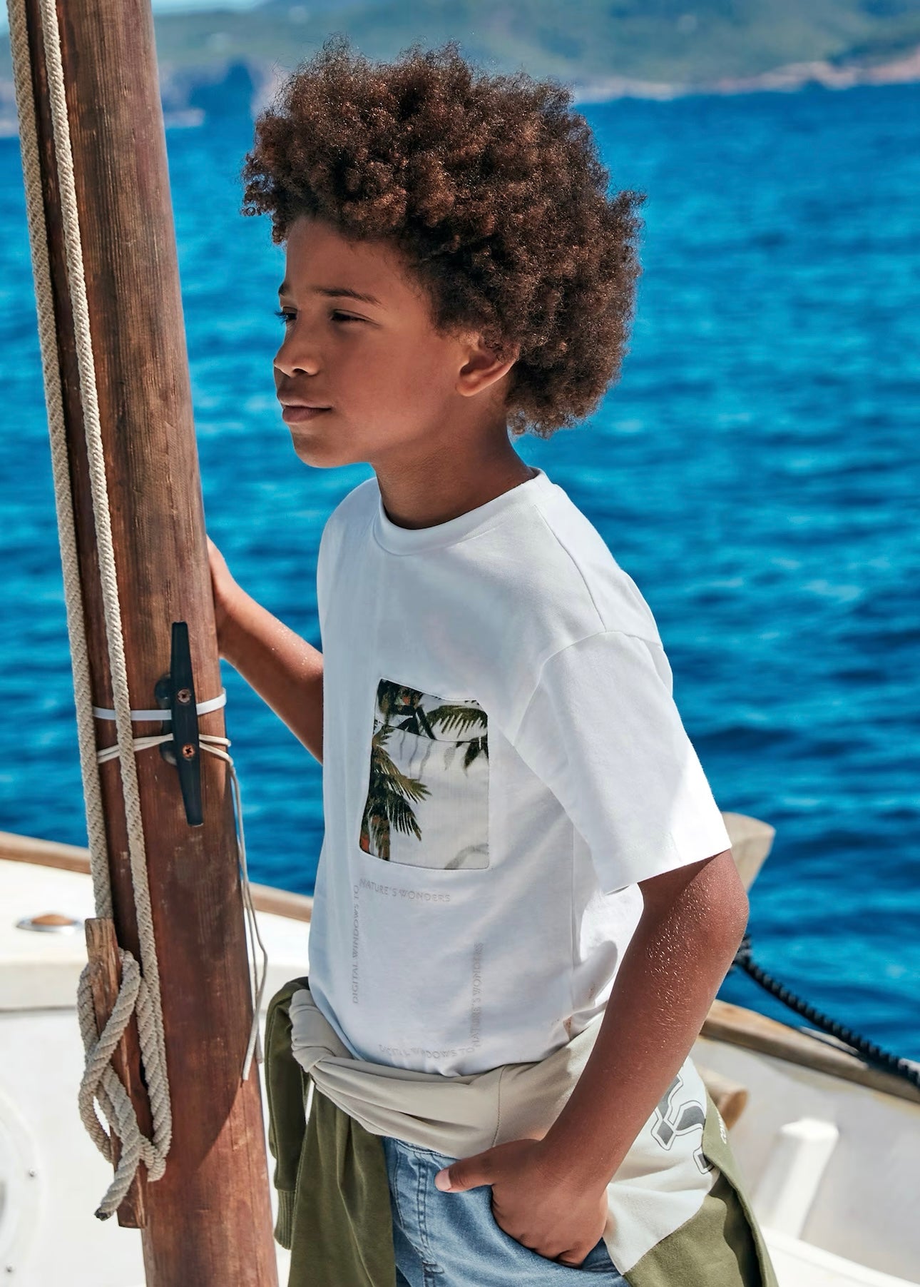 Camiseta hombro caído bolsillo Better Cotton chico Mayoral-Nukutavake