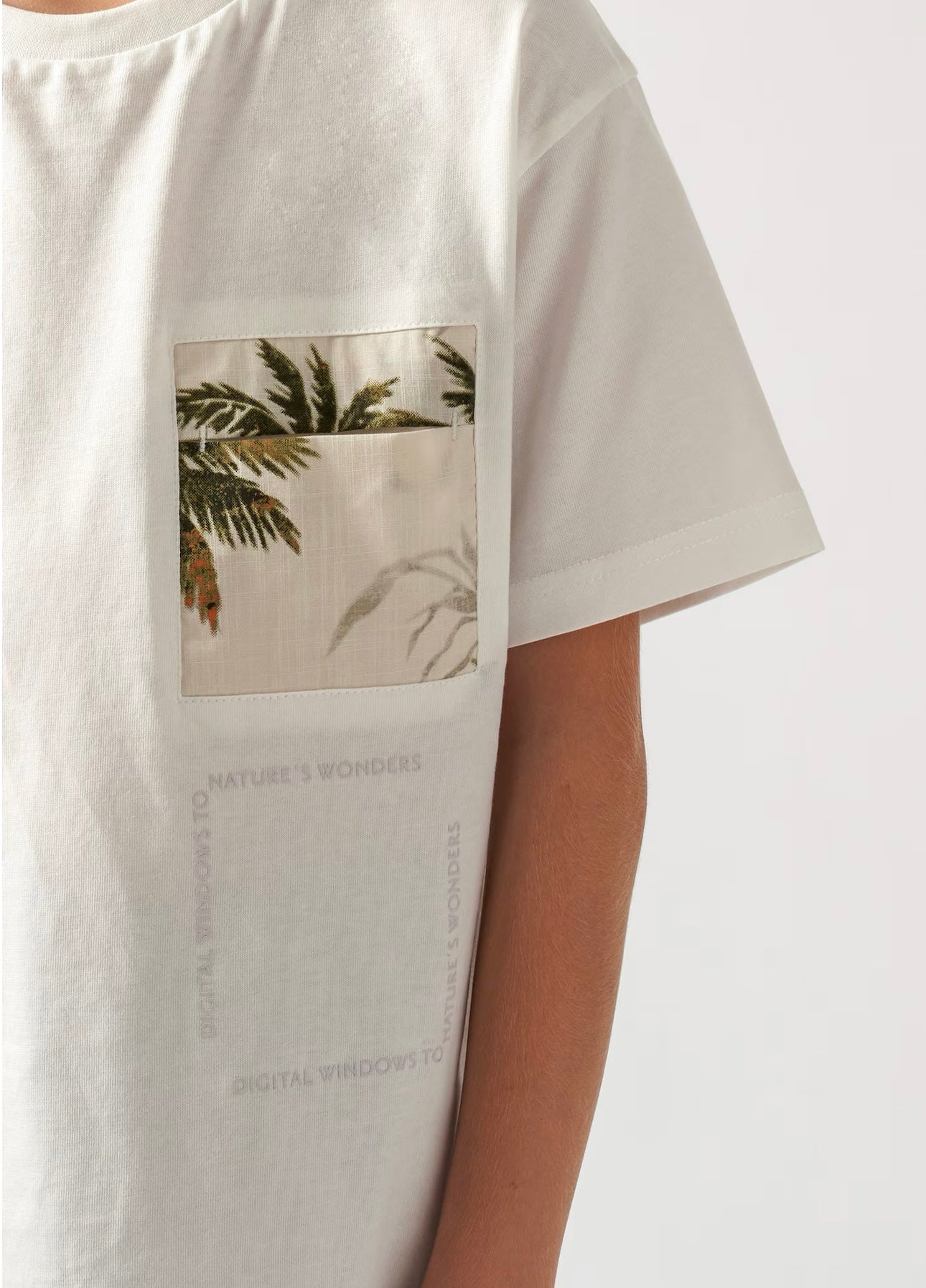 Camiseta hombro caído bolsillo Better Cotton chico Mayoral-Nukutavake