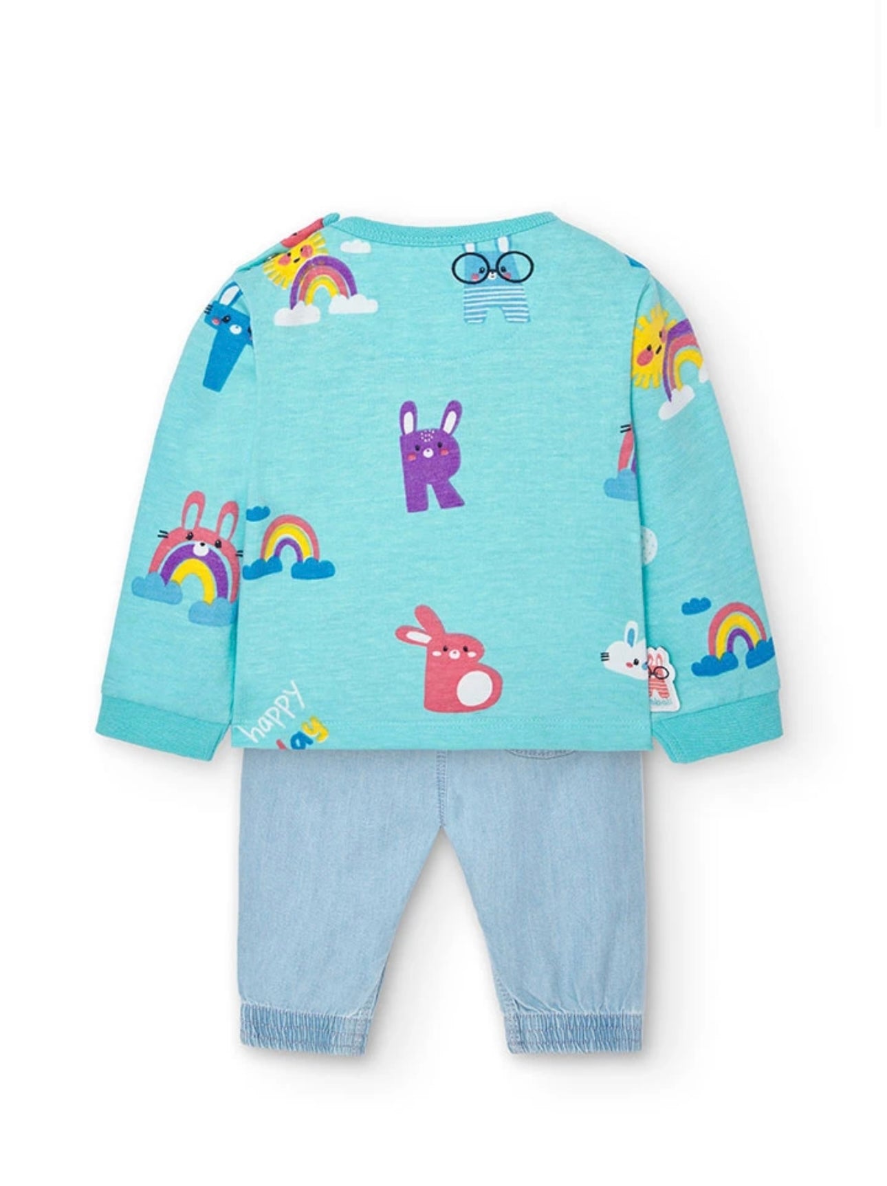 Pack de punto combinado estampado de bebé Boboli