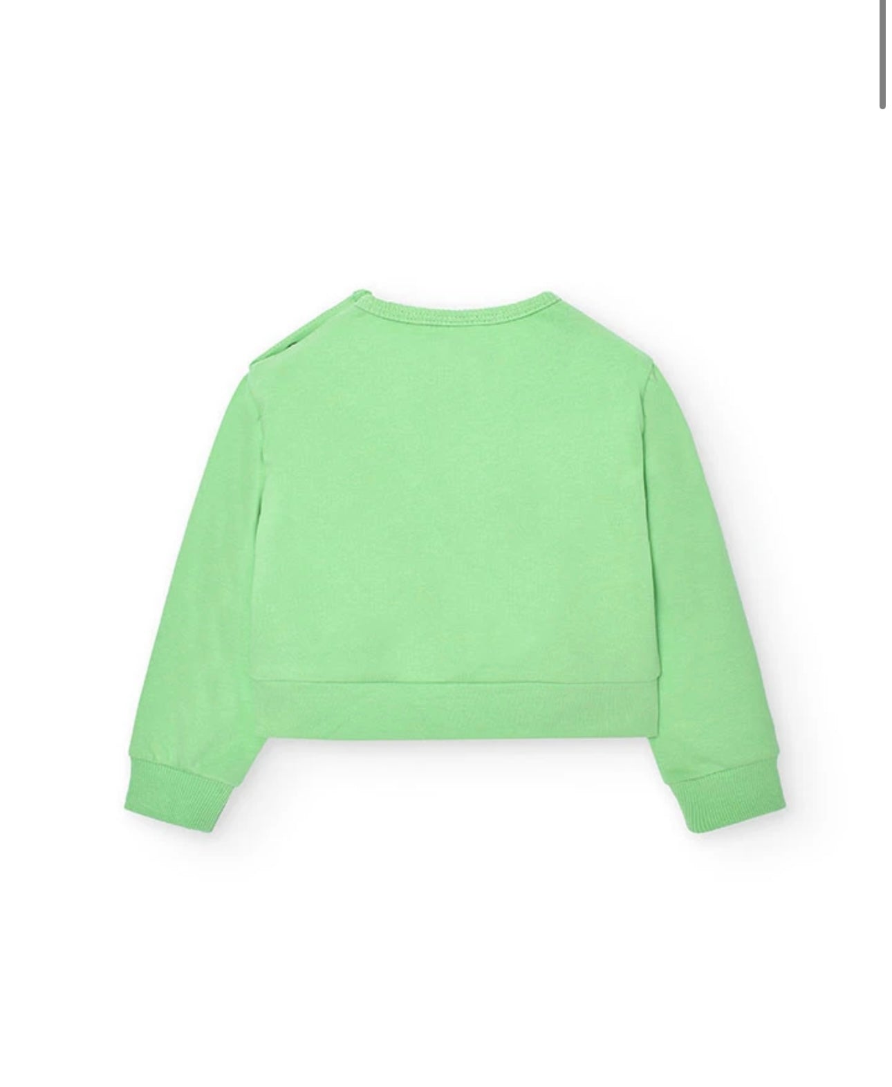 Sudadera de felpa de bebé niña en verde Boboli