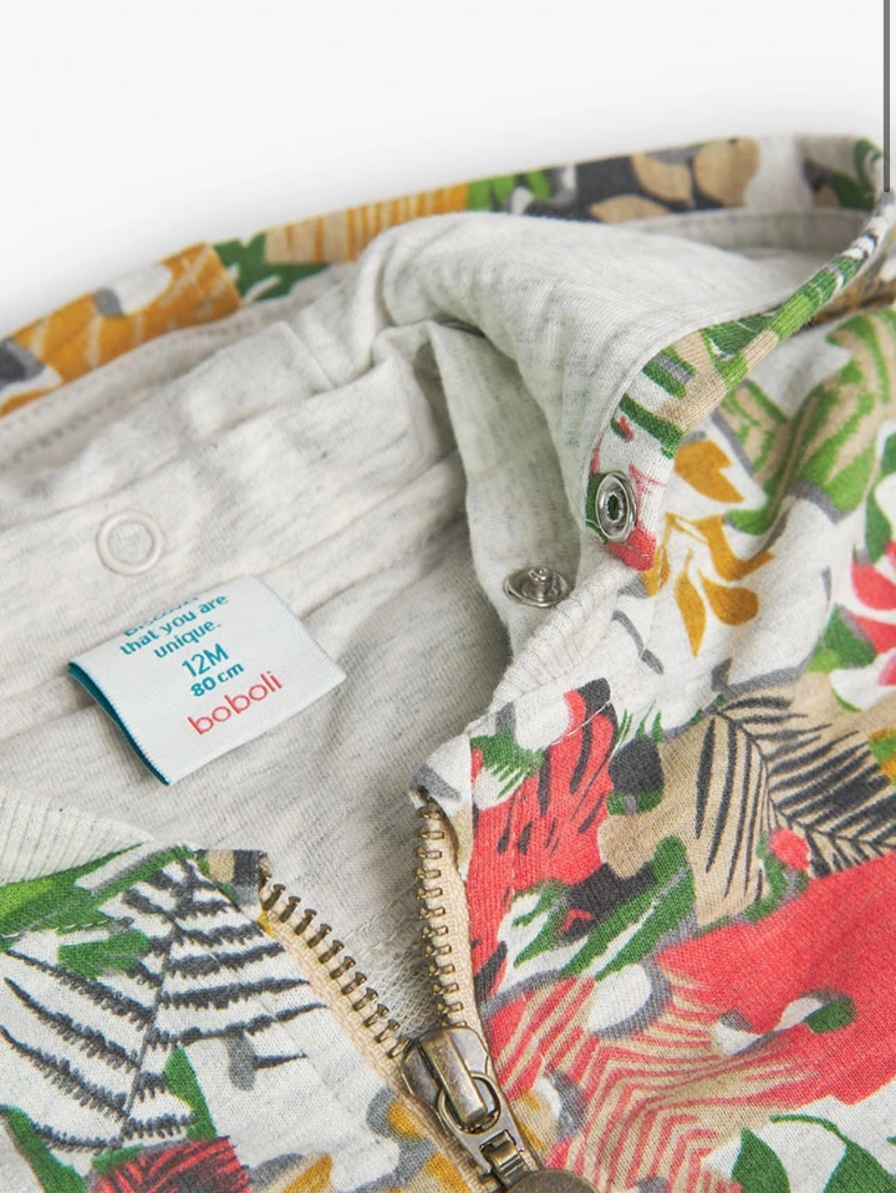 Chaqueta de felpa estampada de bebé niño Boboli