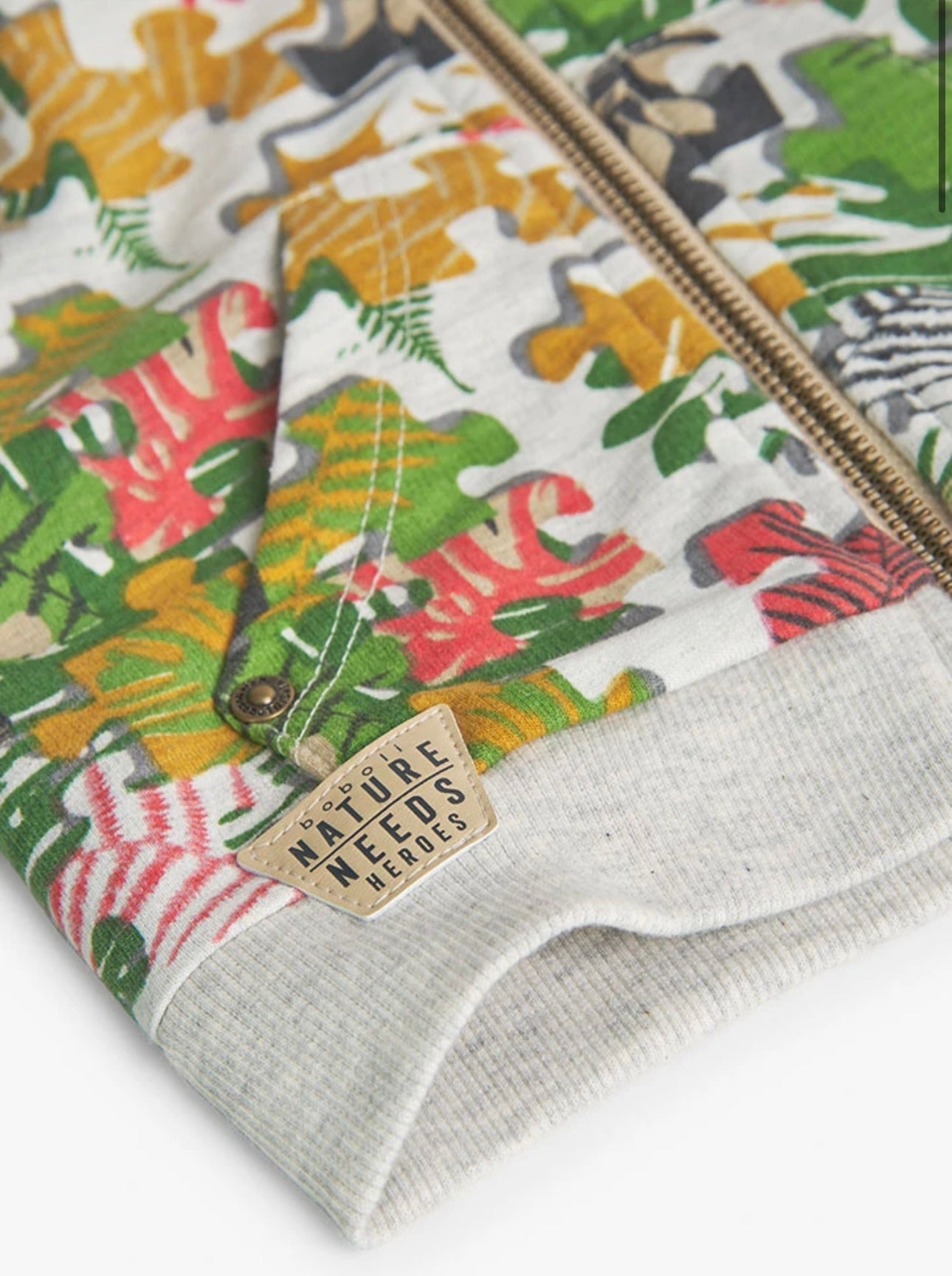 Chaqueta de felpa estampada de bebé niño Boboli