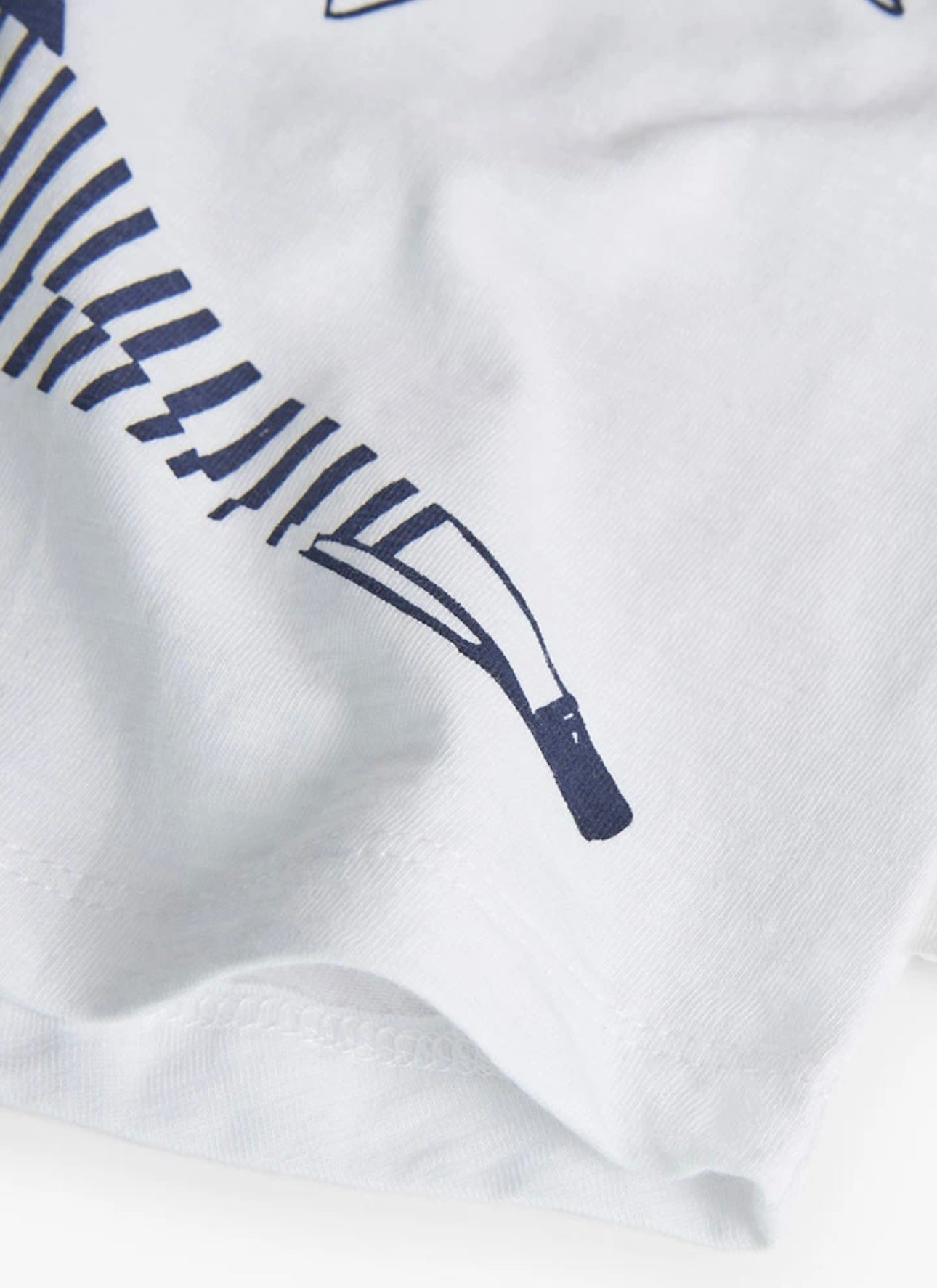 Camiseta de punto combinada de niña en color blanco Boboli