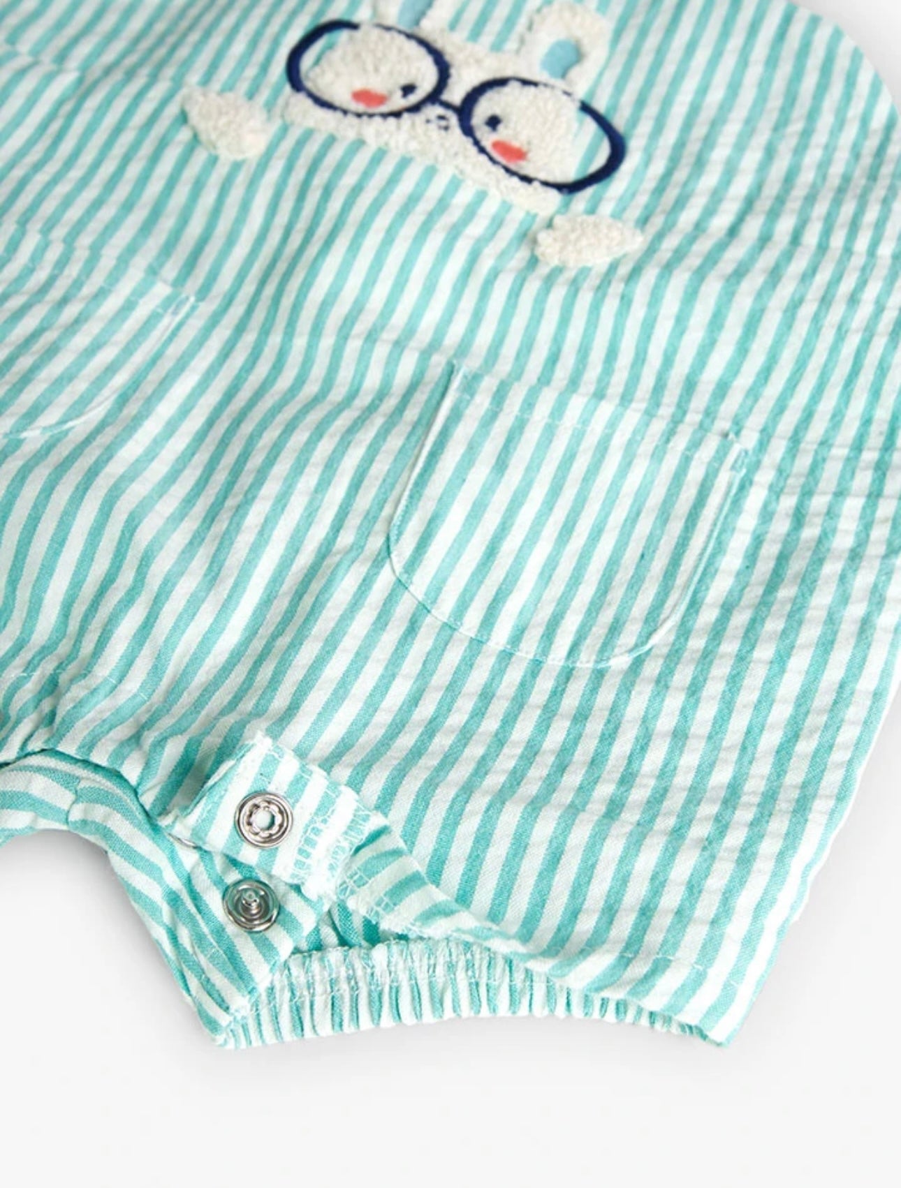 Pelele de punto combinado de bebé en blanco Boboli