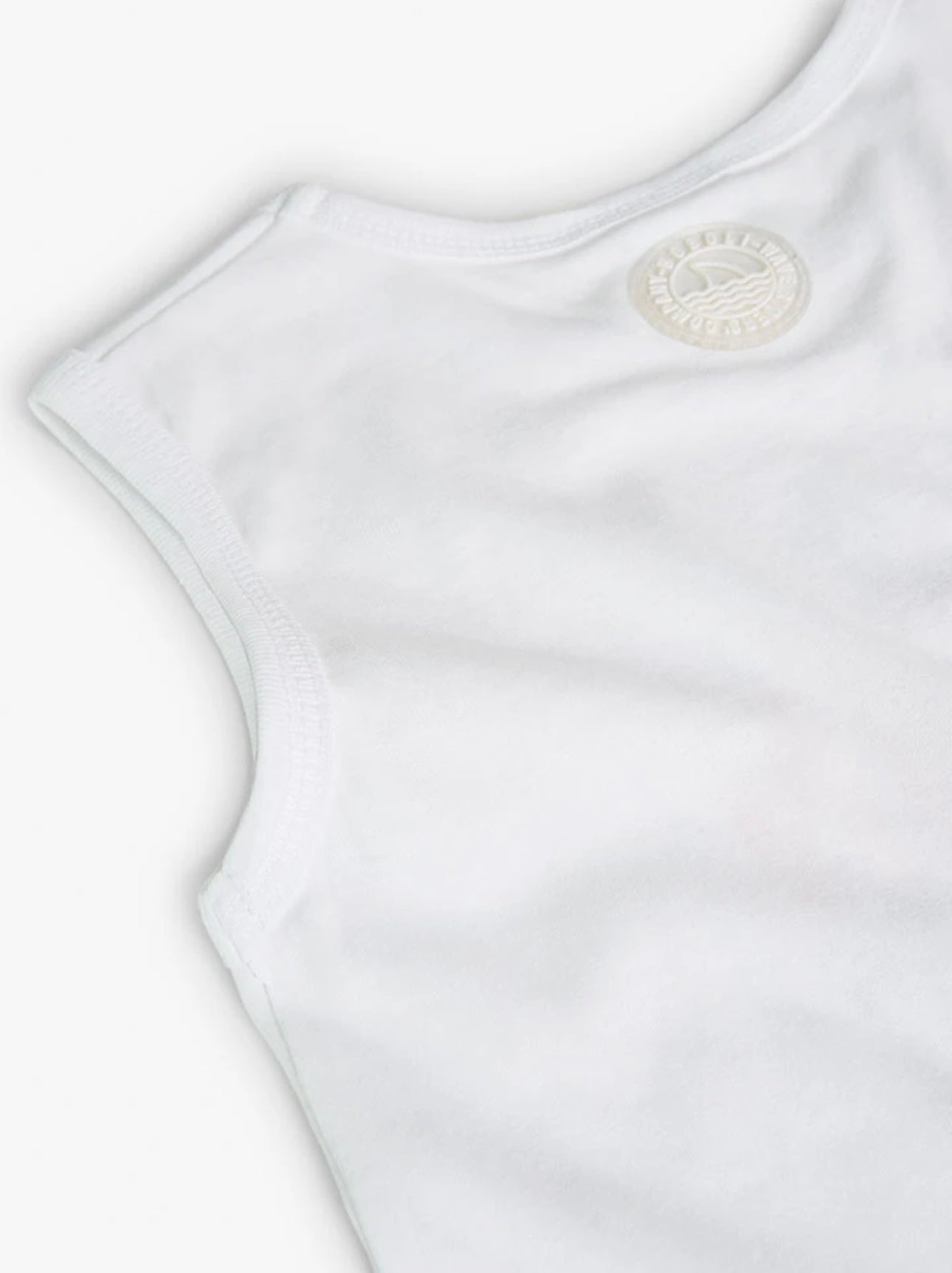 Camiseta de punto sin mangas de niño en color blanco Boboli