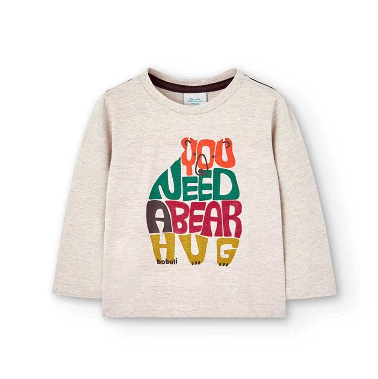 Camiseta punto de bebé niño beige Boboli