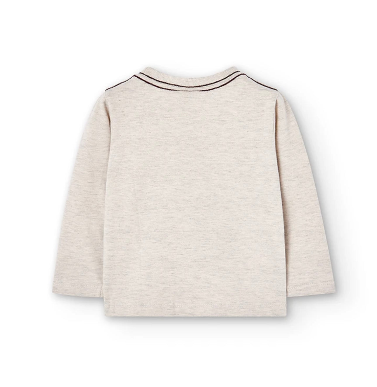 Camiseta punto de bebé niño beige Boboli