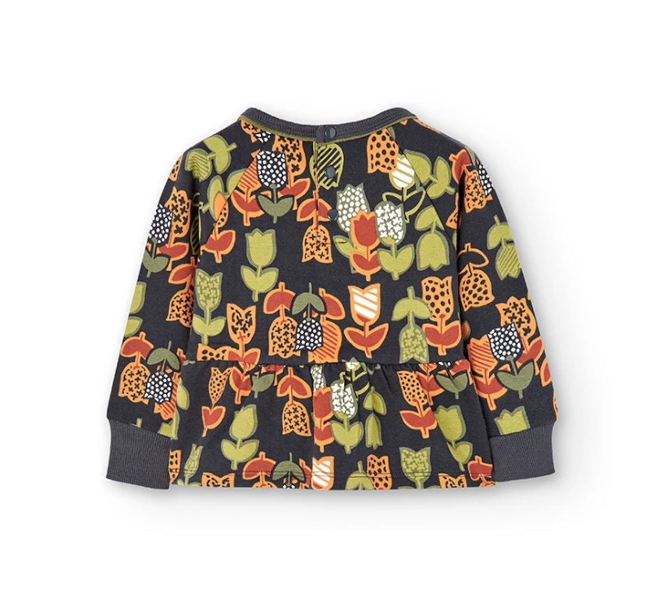 Sudadera felpa de bebé niña gris oscuro Boboli