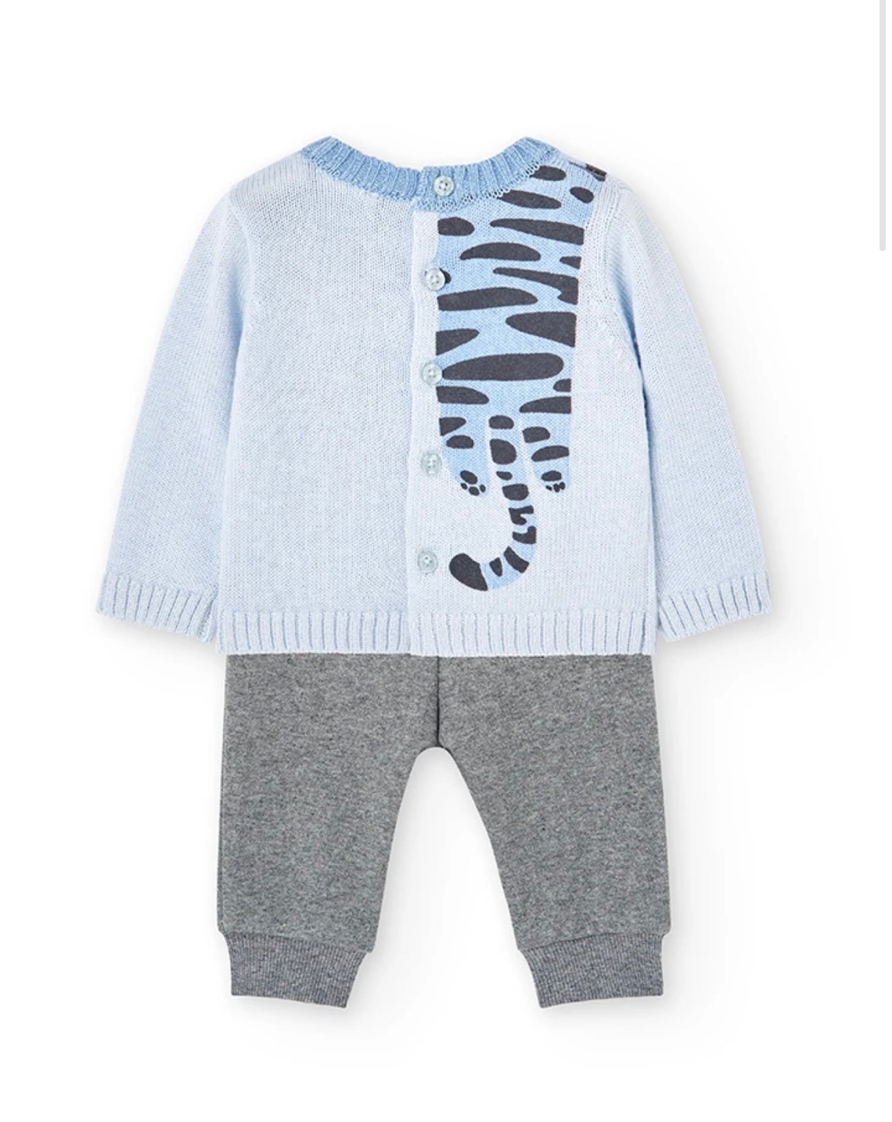 Pack punto combinado pantalon y jersey de bebé niño Boboli