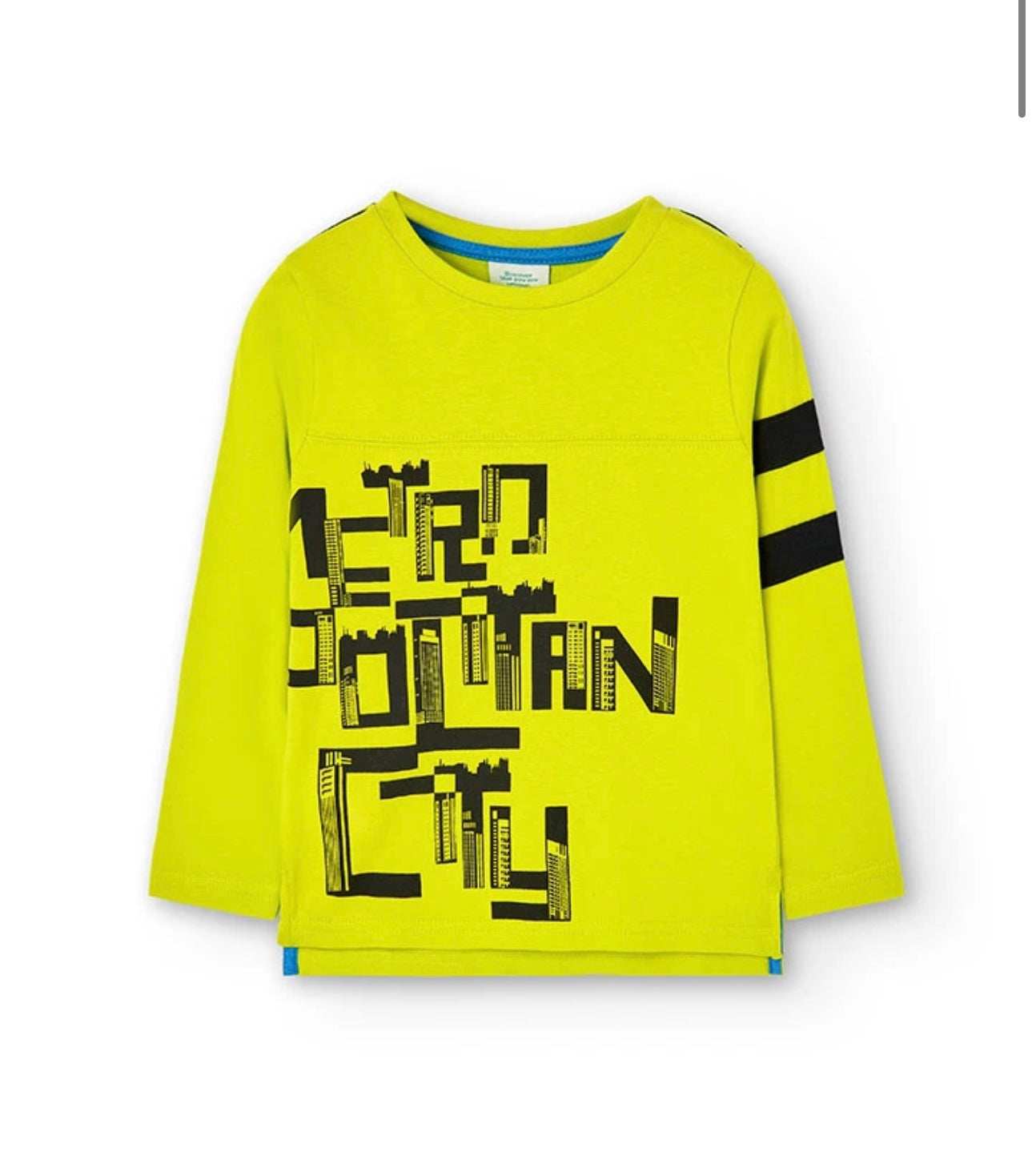 Camiseta punto de niño color pistacho Boboli