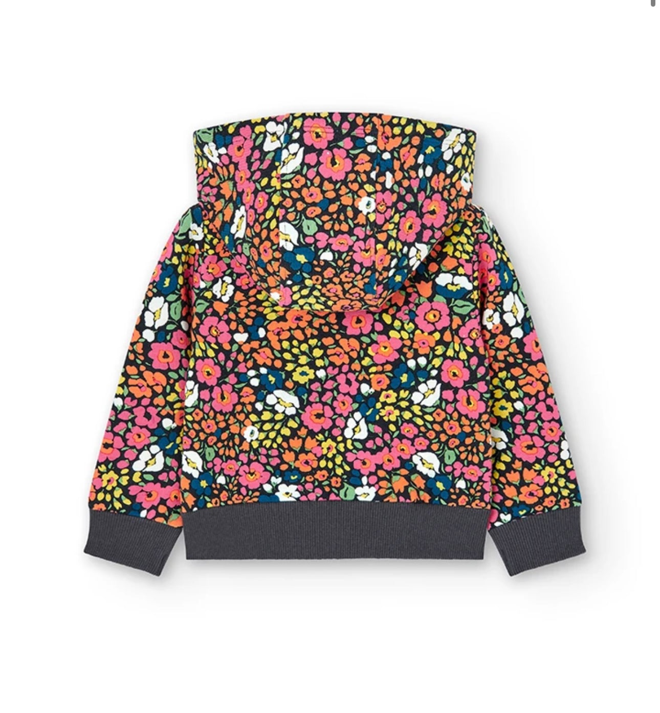 Chaqueta felpa estampada de bebé "flores" Boboli