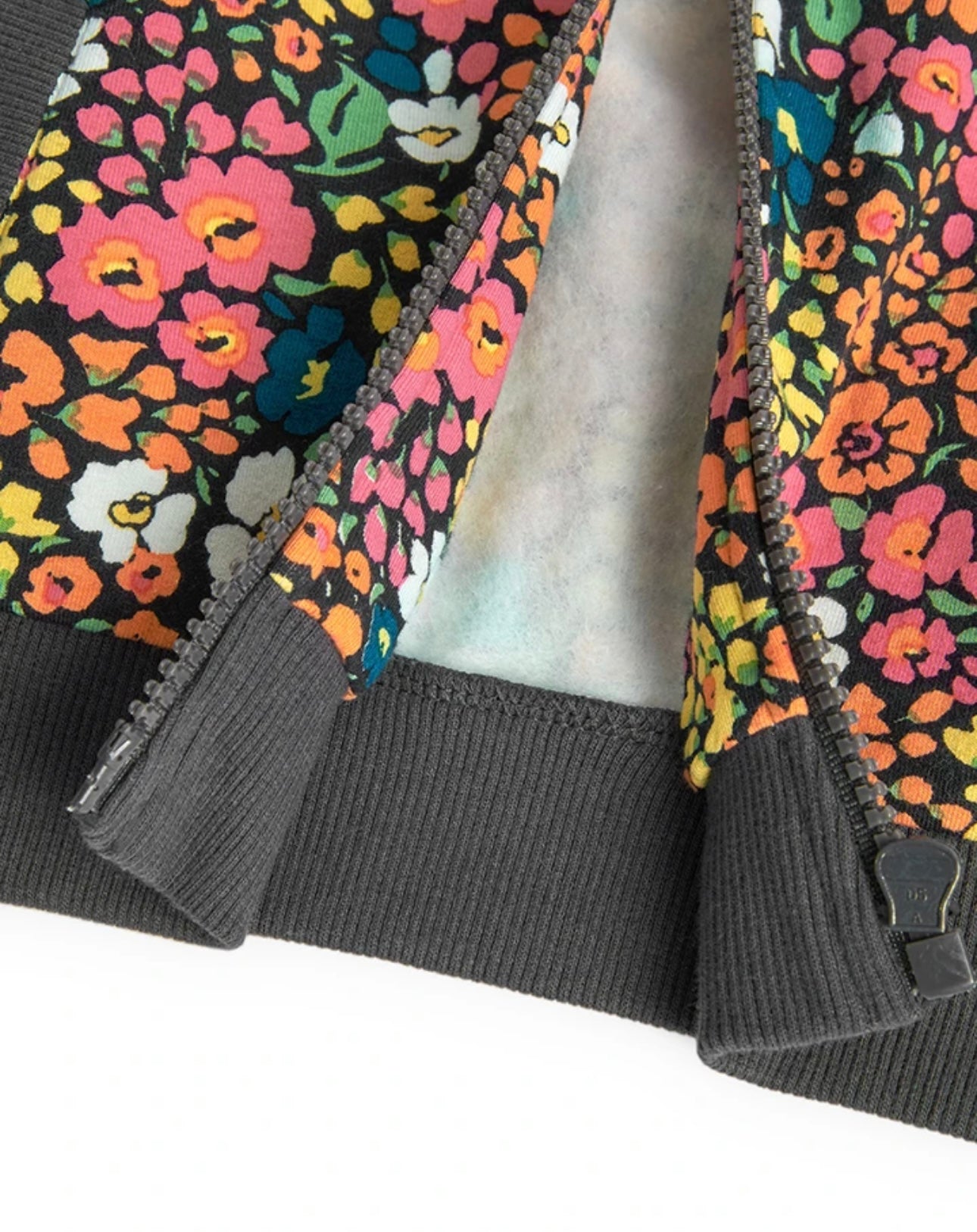 Chaqueta felpa estampada de bebé "flores" Boboli
