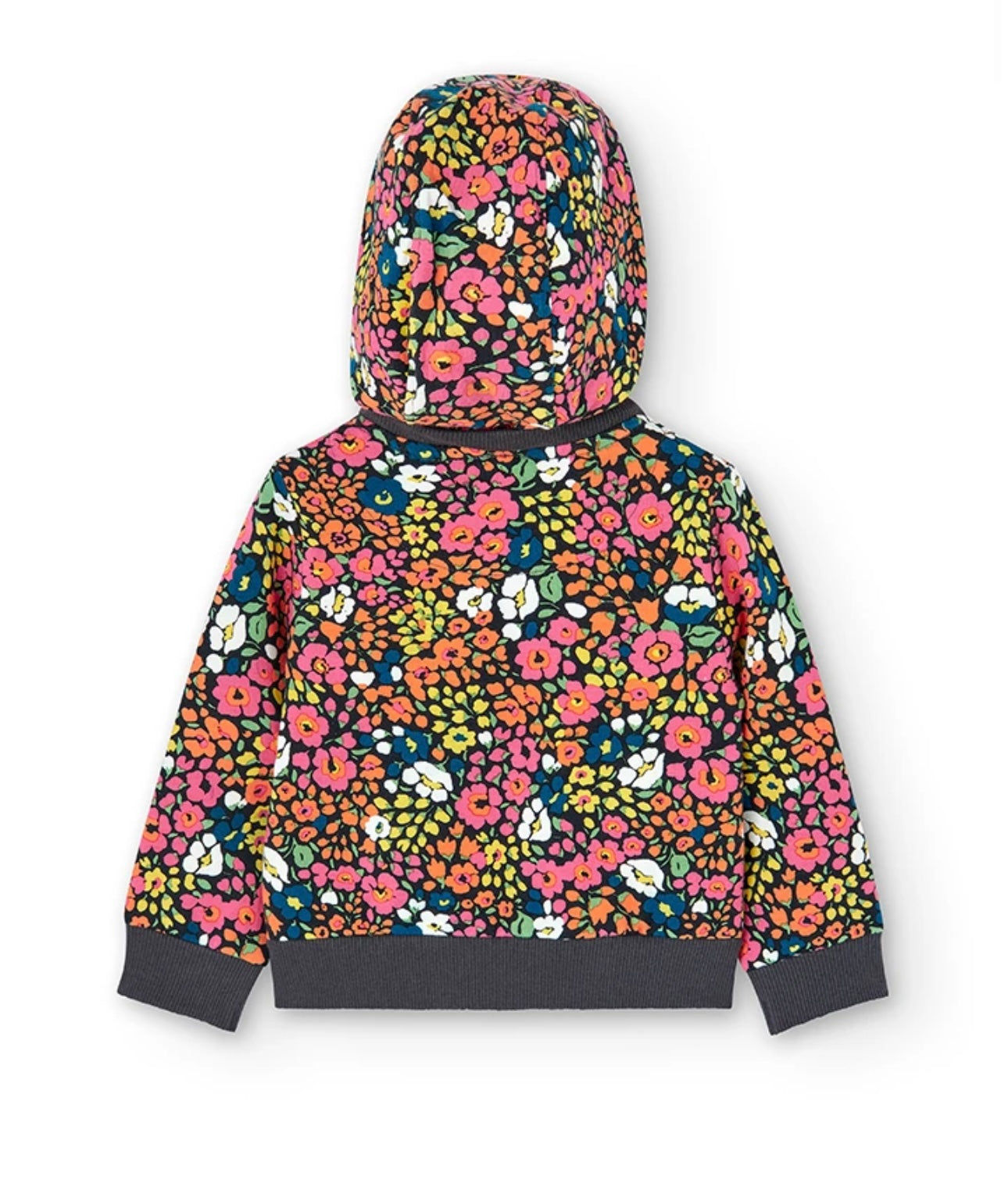 Chaqueta felpa estampada de bebé "flores" Boboli