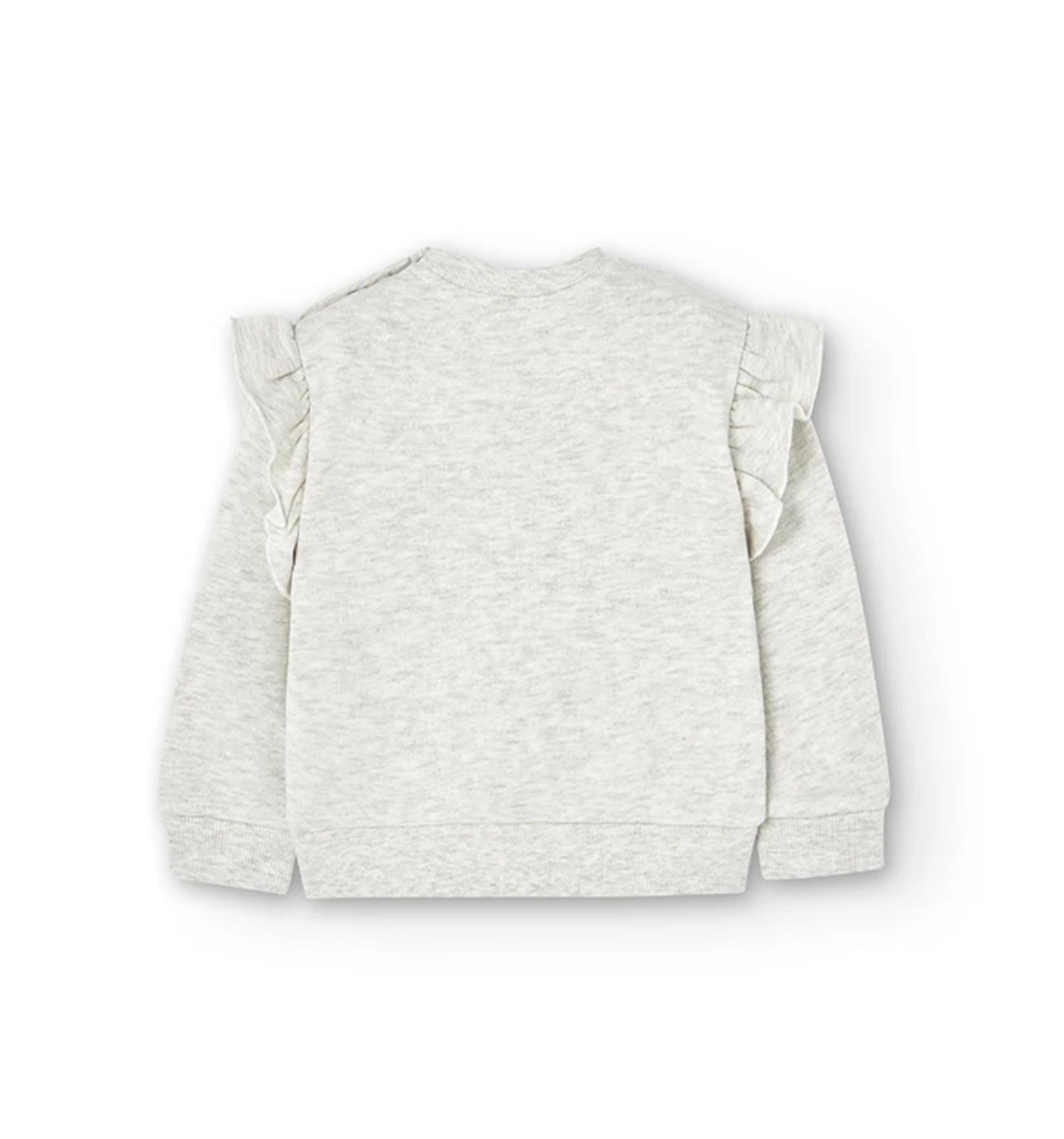 Sudadera felpa de bebé niña bordado flores Boboli