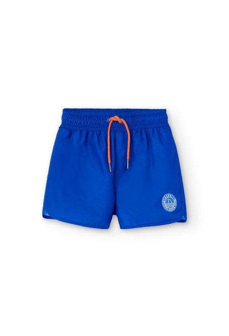 Bañador estampado de niño en color azul Boboli