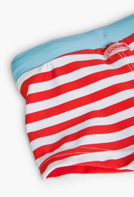 Bañador de poliamida listado con estampado de bebé niño Boboli