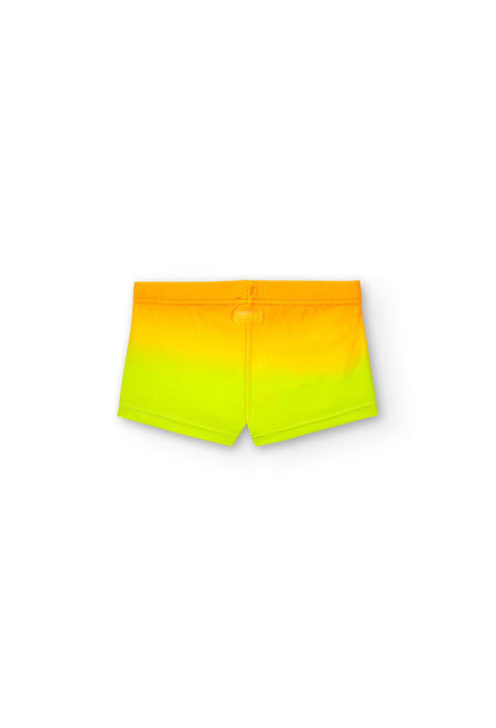 Bañador de poliamida estampado de bebé niño en color naranja Boboli