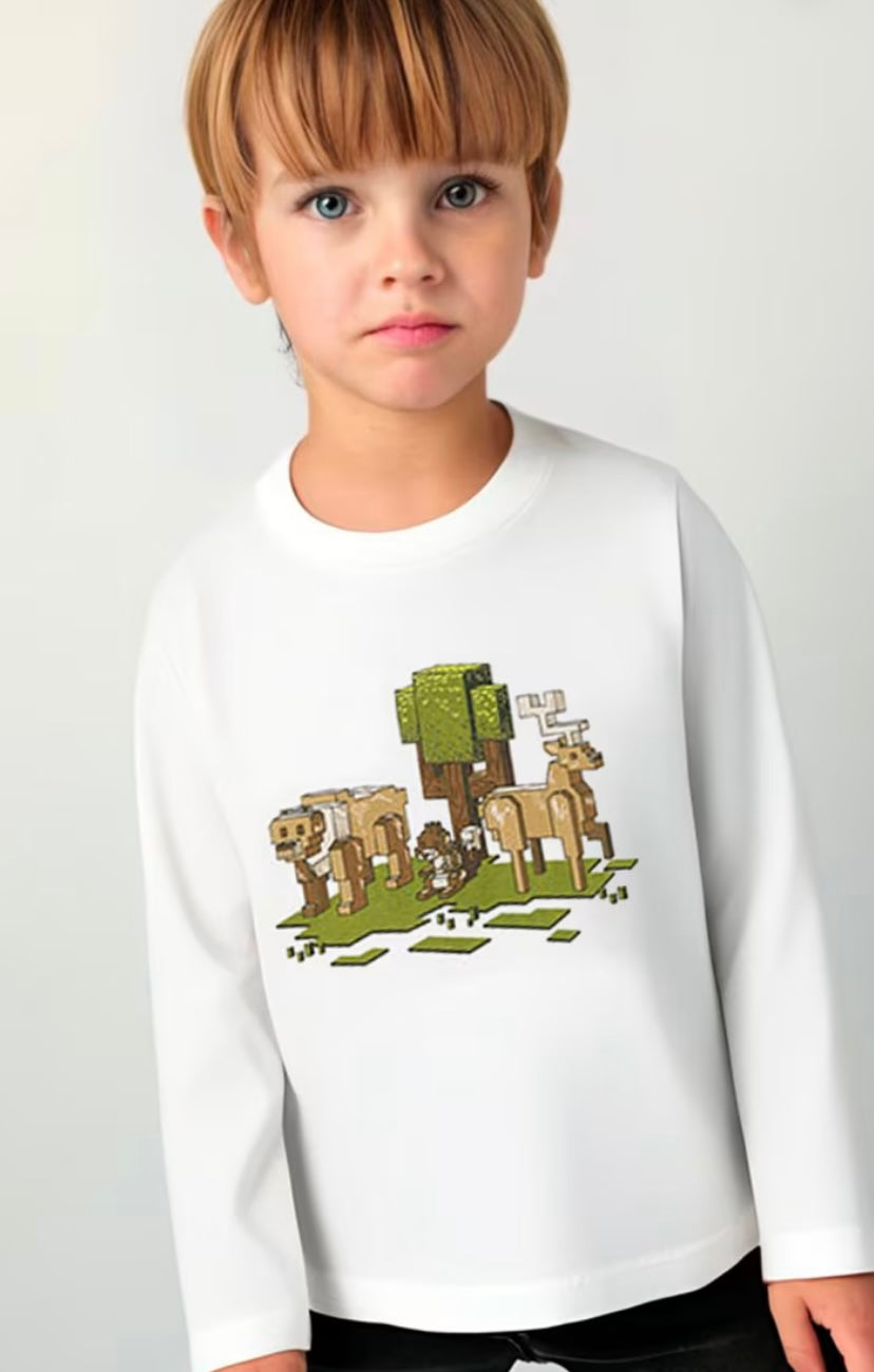 Camiseta dibujo píxeles niño Mayoral
