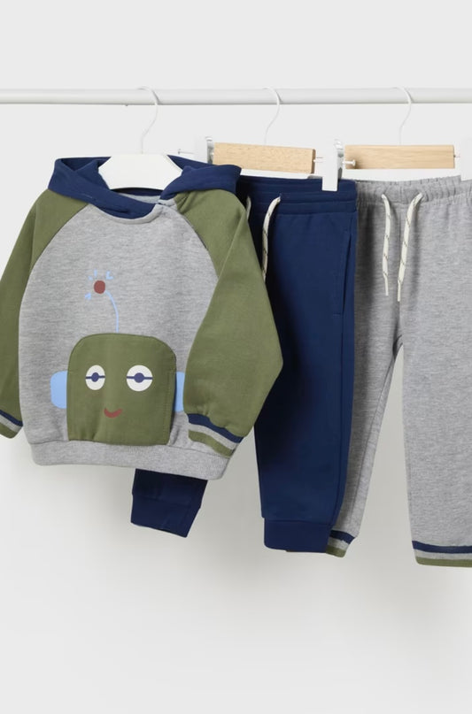 Chándal 2 pantalones robot bebé Mayoral