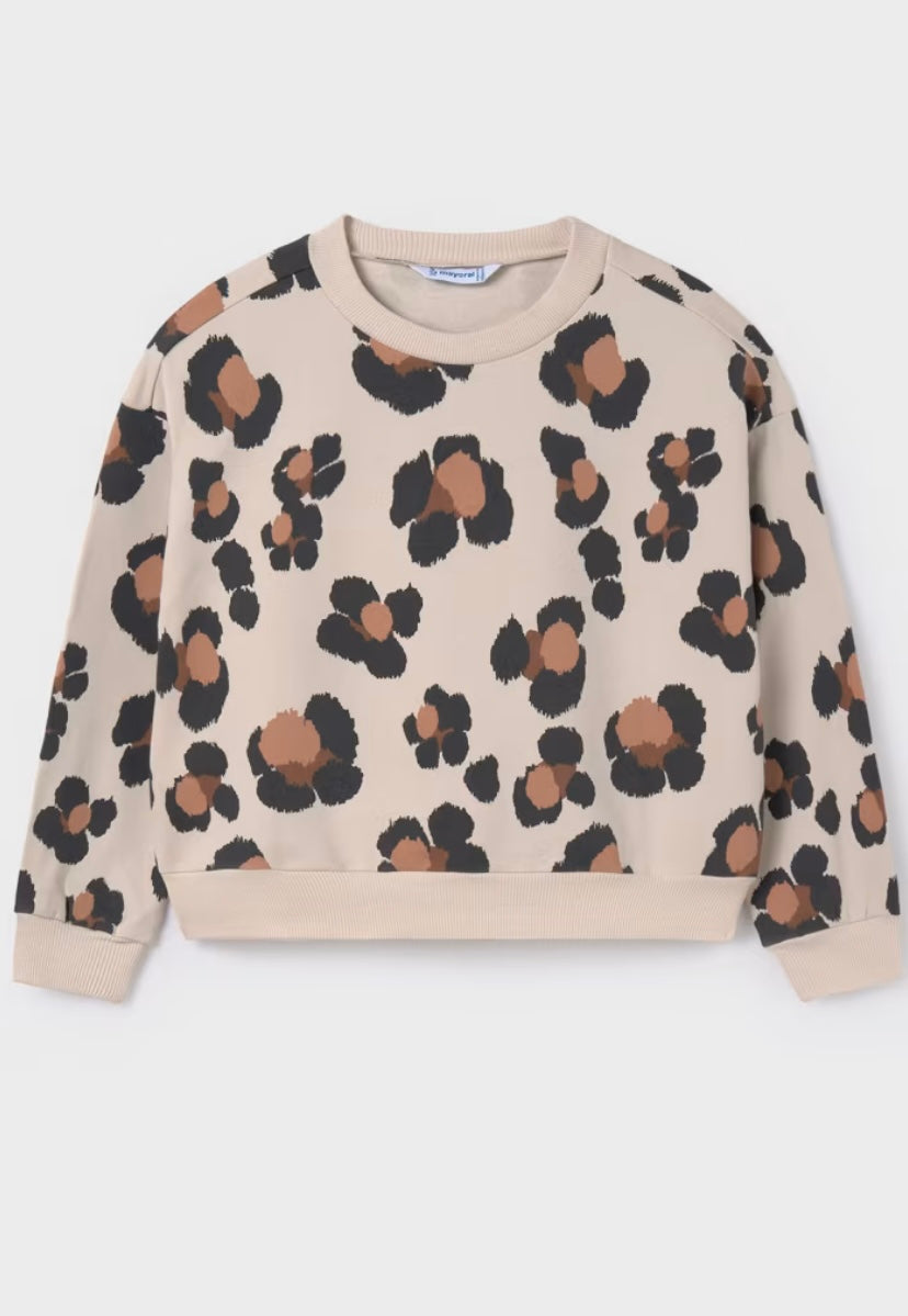 Sudadera manga abullonada chica Mayoral