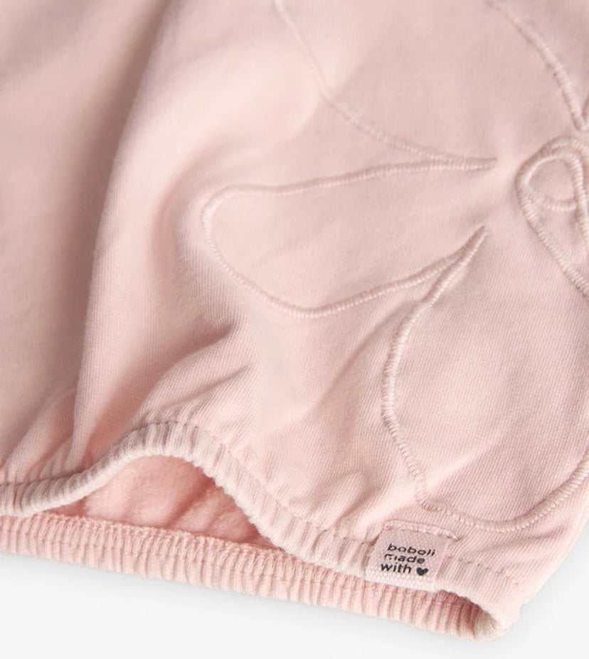 Sudadera de felpa para niña en rosa Boboli