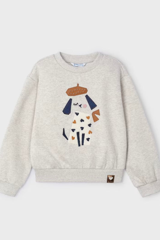 Sudadera bordada niña Mayoral