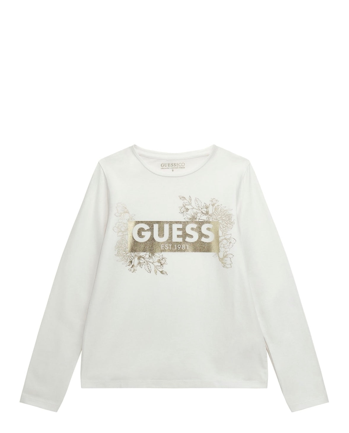 Camiseta manga larga para niña GUESS