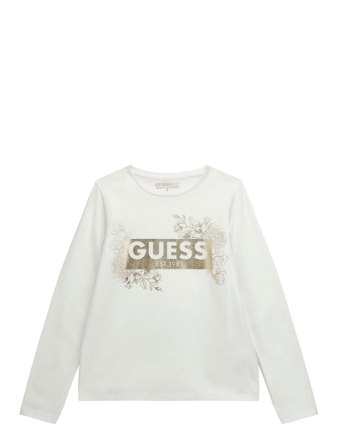 Camiseta manga larga para niña GUESS