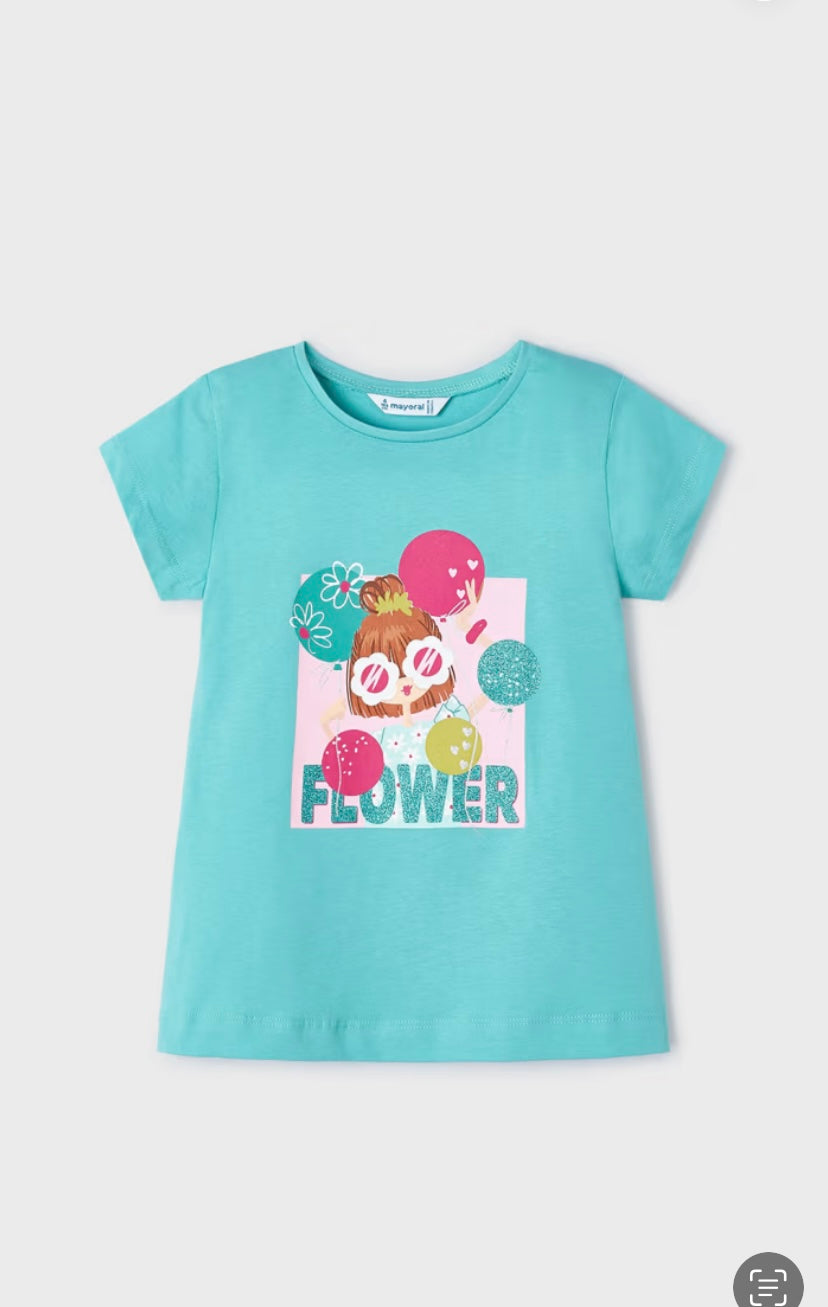 Camiseta estampada Better Cotton niña Mayoral
