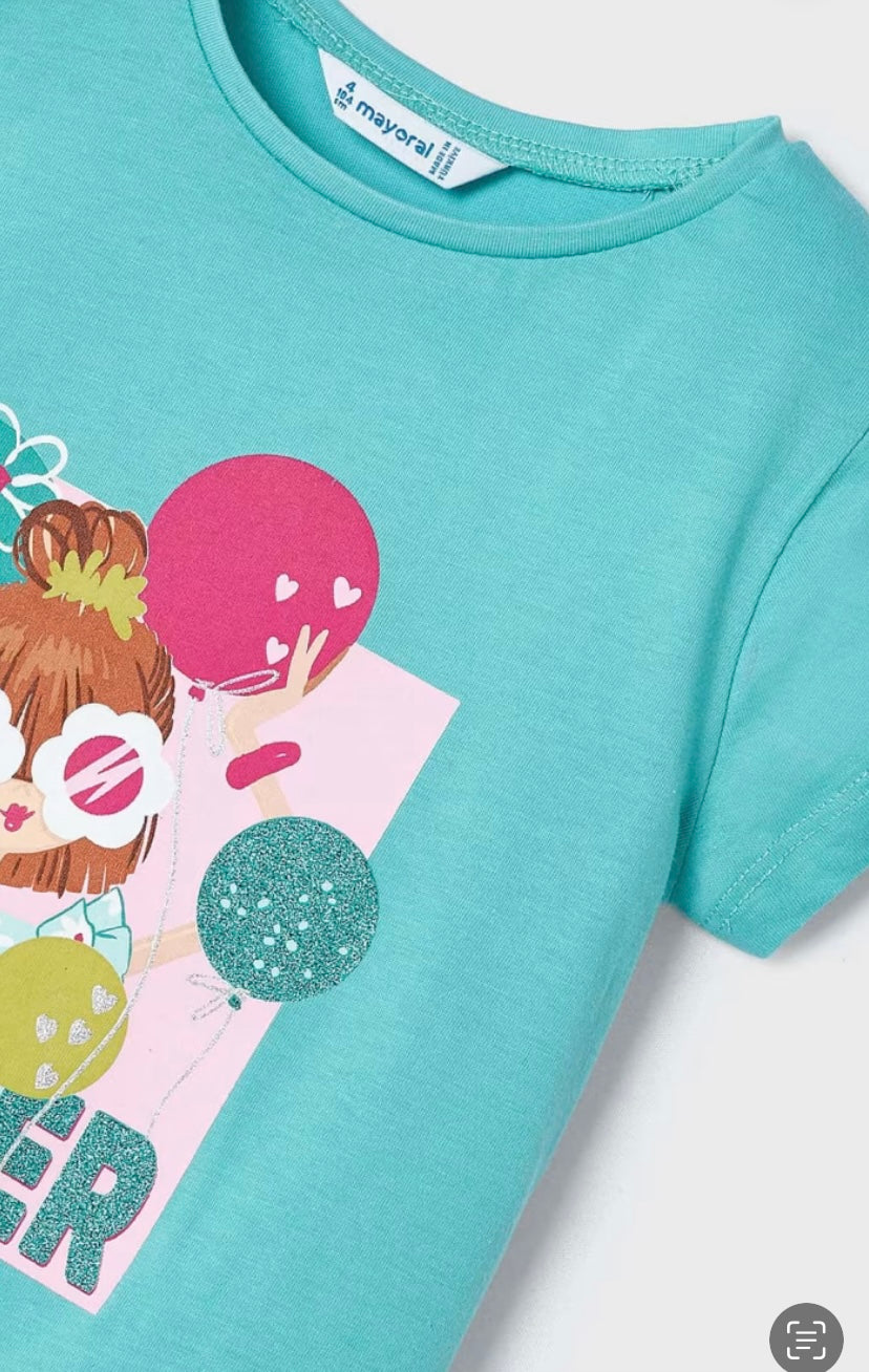 Camiseta estampada Better Cotton niña Mayoral