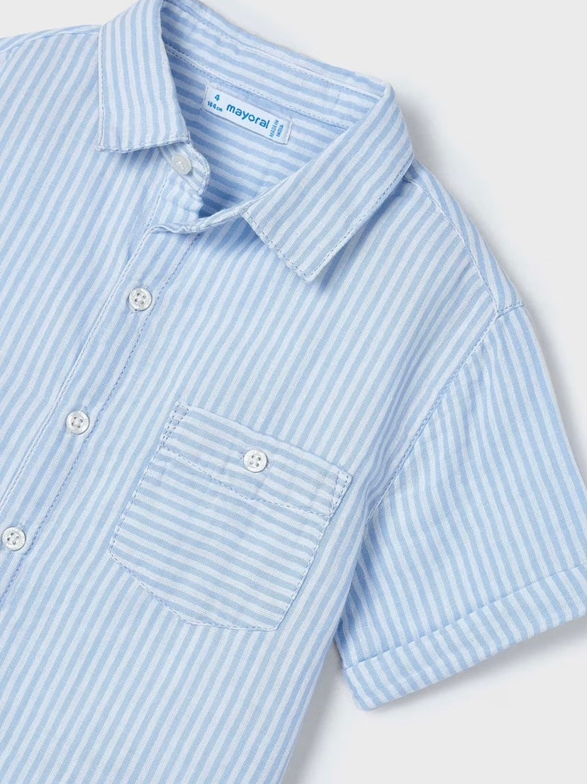 Camisa rayas bambula Better Cotton niño Mayoral