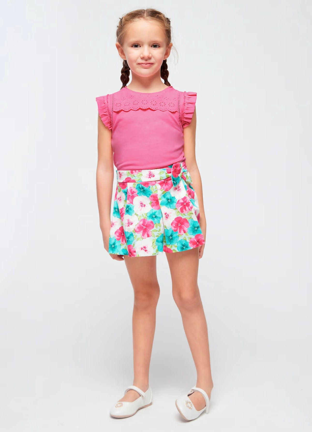 Camiseta perforados Better Cotton niña Mayoral