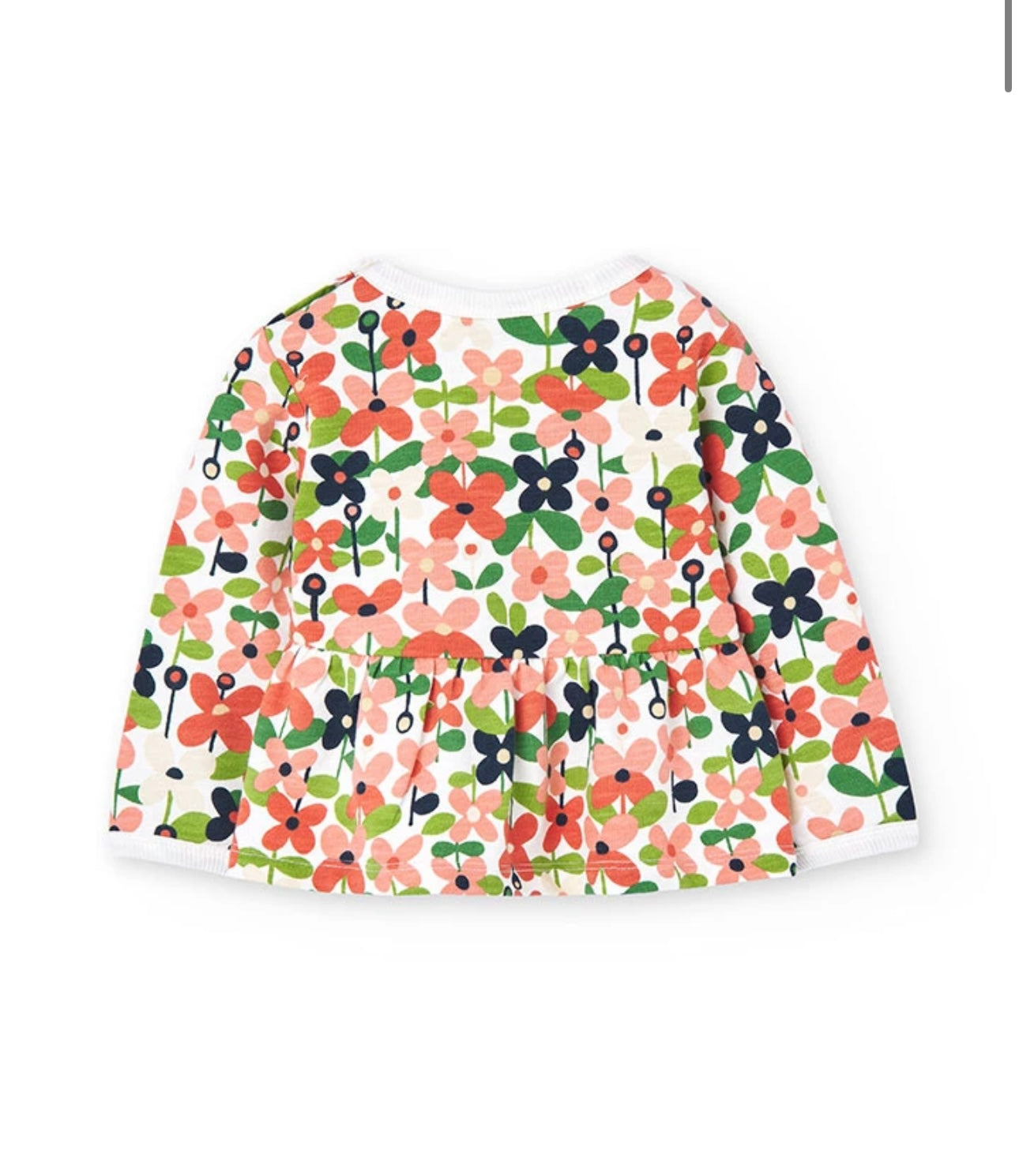 Sudadera de felpa con estampado de flores de bebé niña Boboli
