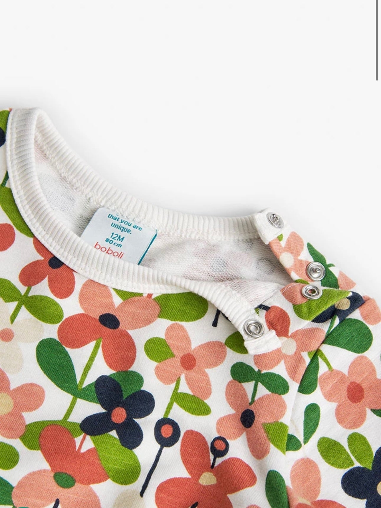 Sudadera de felpa con estampado de flores de bebé niña Boboli